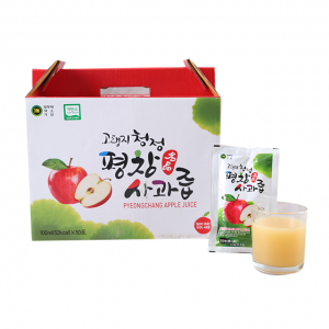 친환경 햇사과즙(50포)평창천지애농원(저탄소인증,GAP인증)